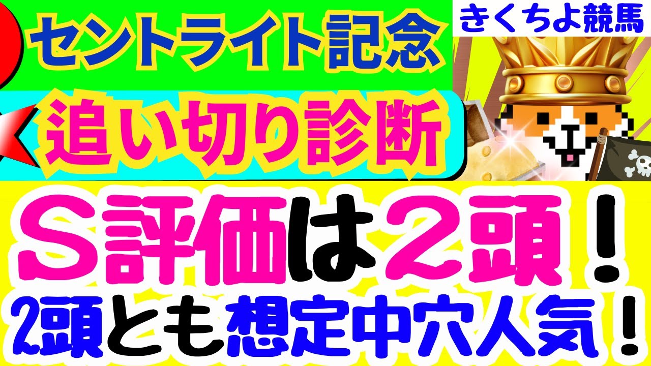【セントライト記念2024最終追い切り】S評価は【中穴人気の2頭‼】