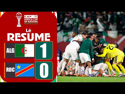 Algérie RD Congo | 1-0 | Résumé | CAN 2025 - #TotalEnergiesAFCON2025 | rdc algérie