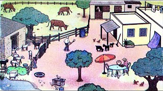 Mon village, ma ville: La ferme des grands parents.2AEP