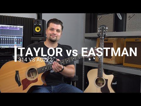 3 Minute Demo: Taylor 314 vs Eastman AC-222CE