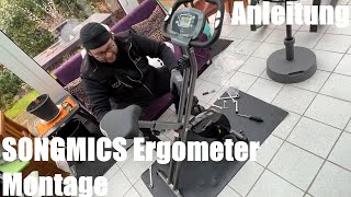 Ergometer Montage Anleitung - SONGMICS Heimtrainer, Fitnessbike Montageanleitung