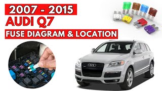 Audi Q7 (2007 to 2015) Fuse Box Diagrams & Location Guide