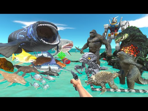 FPS Avatar Rescue Kaiju Monster in Jurassic Park Fight Sea Monsters - Animal Revolt Battle Simulator