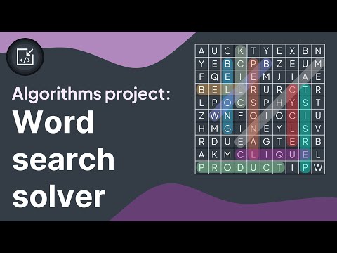 Algorithms project: Word search solver - Inside code
