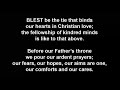 Blest Be The Tie That Binds • John Fawcett (1740-1817)