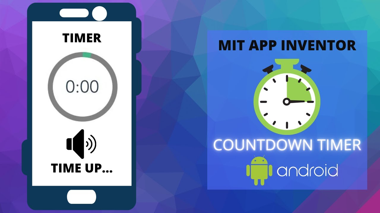 Create a Countdown Timer App || MIT App Inventor || Clock/Timer Component