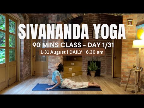 Sivananda Yoga Live Class - 90 mins