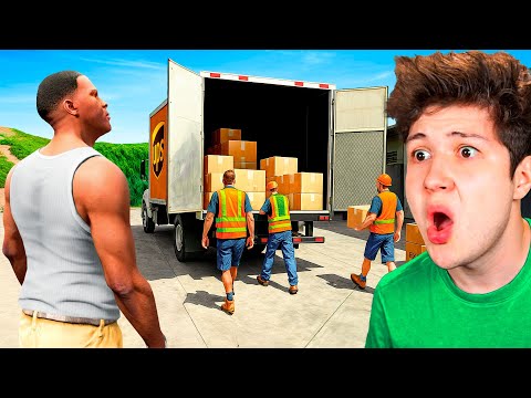 FRANKLIN se MUDA de CASA en GTA 5! 🚚📦 (Mods)