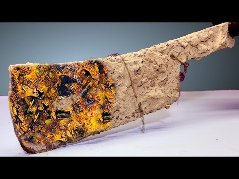 old Rusty Antique Cleaver Restoration Video