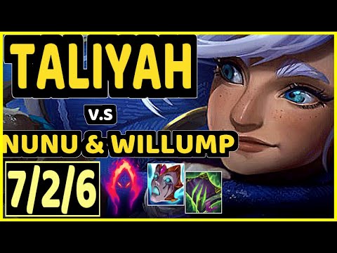 AMAZING (TALIYAH) vs NUNU & WILLUMP - 7/2/6 KDA JUNGLE GAMEPLAY - EUW Ranked DIAMOND