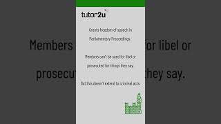 Parliamentary privilege | 60 Second Politics | UK Government