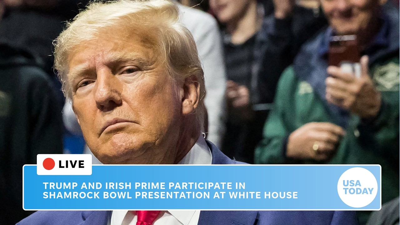 Live: Trump, Irish Taoiseach celebrate St. Patrick's Day with traditional Shamrock Bowl presentation