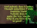 Nobody Does It Better (Lyrics) - Carly Simon