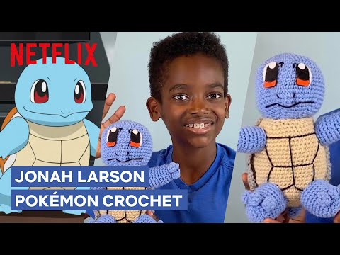 How to Crochet Squirtle with Jonah Larson 🧶 Pokémon Journeys | Netflix After School