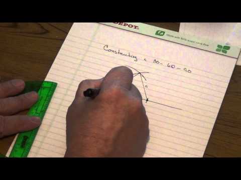 Constructing a 30 60 90 triangle