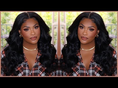 Brazilian Loose Wave Lace Front Wig Cheap Pre Plucked 18inch