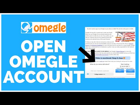 How to Create/Open Omegle Account 2023?
