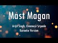 Mast Magan | 2 States | Arijit Singh | Karaoke With Lyrics | Only Guitra Chords...