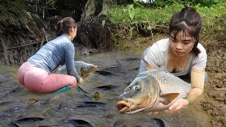 TOP VIDEOS:  Young Girl's Fishing in River and Lakes, Survival Fishing Catch a Lot Of Fish