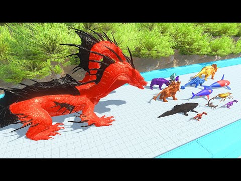 Escape from BLACK & RED Hydra  - Escape from Monster - Animal Revolt Battle Simulator