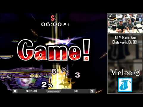 Melee at JJ's #27 - MacD (Falco/Peach) vs. Fitz (Falco) - Winners Bracket