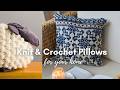 10 Stunning Knit Crochet Pillow Patterns For A Cozy Home