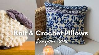 10 Stunning Pillow Patterns for a Cozy Home (Knit & Crochet)