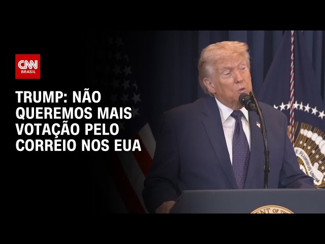 Não queremos mais votação pelo correio nos EUA, diz Donald Trump | HORA H