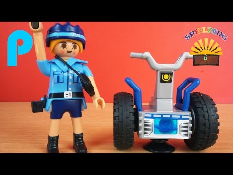 Polizistin mit Balance Racer 6877 - Playmobil City Action - Film Einsatz Polizei Police auspacken