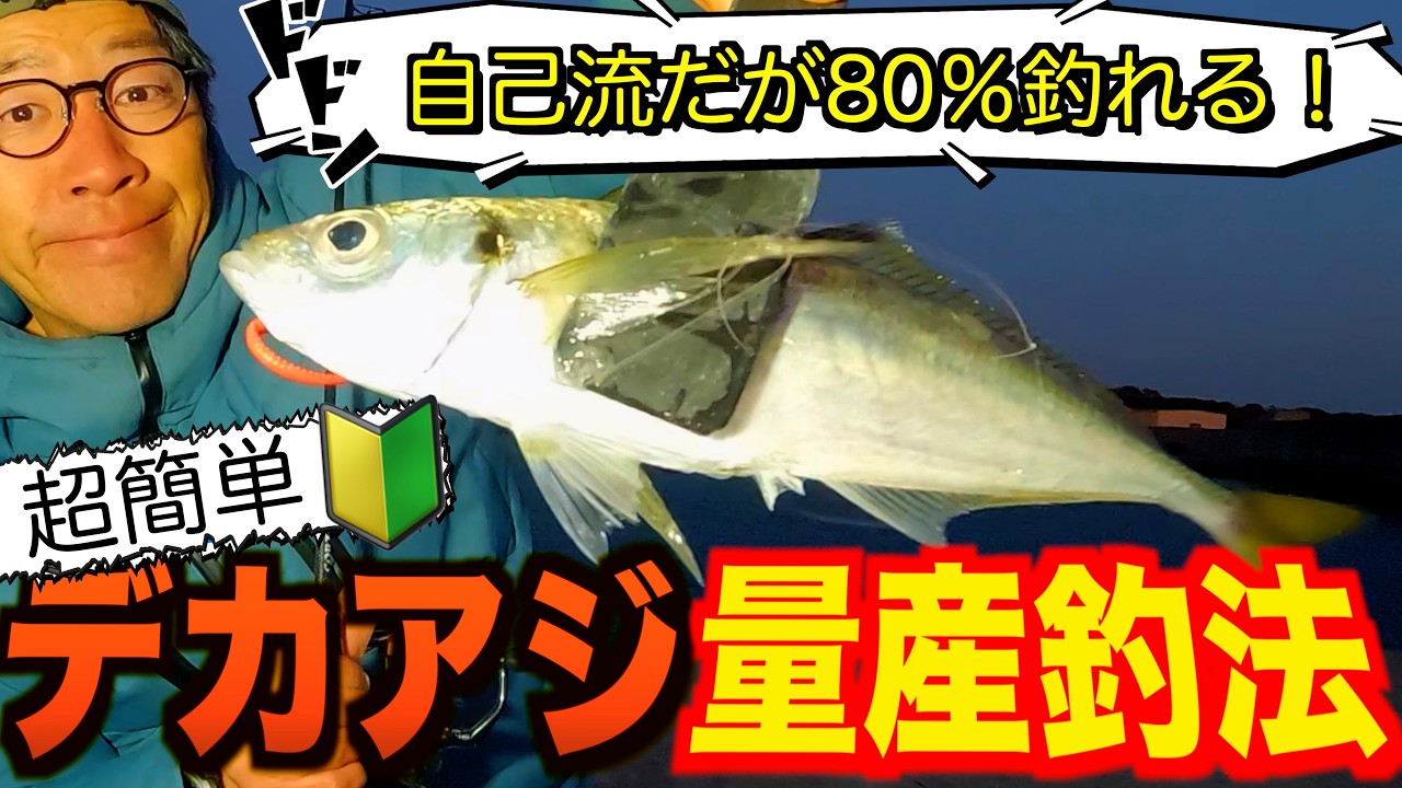 アジング初心者の僕が大アジを釣りまくってる方法がコレ！