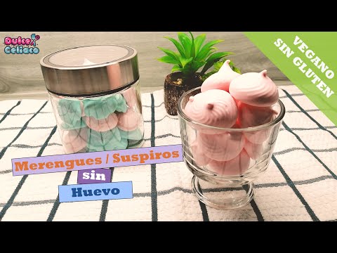 Meregues / Suspiros sin huevo ni gluten