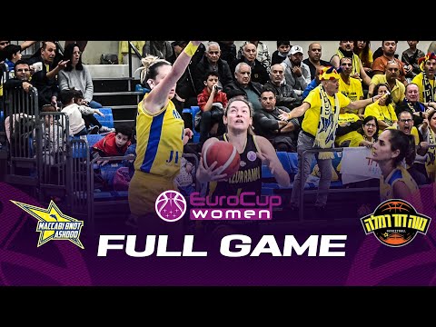 Maccabi Bnot Ashdod v Elitzur Landco Ramla | Full Basketball Game | EuroCup Women 2022-23