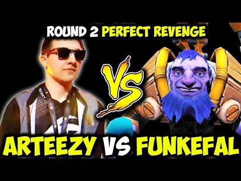 Arteezy Vs Funkefal Tinker Round 2 Mid Battle - Perfect Revenge Dota 2