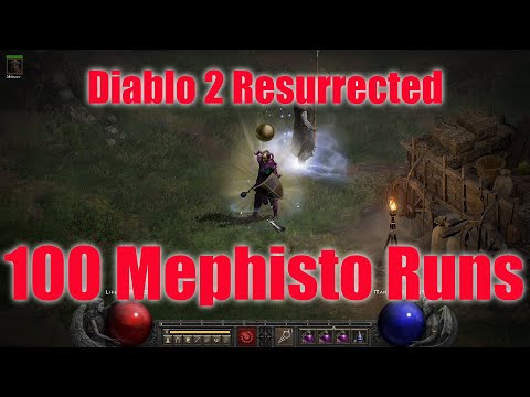Diablo 2 Resurrected. 100 Mephisto runs. #D2R#Patch2.4#LootSeries