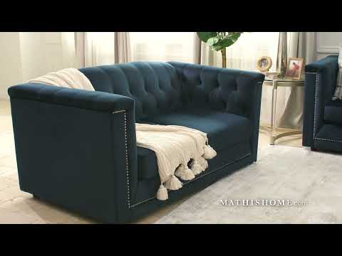 Ashley Josanna Navy Sofa