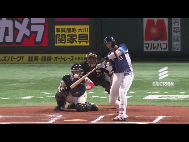 【6回表】変化球を捉えた!! ライオンズ・長谷川信哉 レフトへの同点ソロホームラン!!  2024年9月26日 福岡ソフトバンクホークス 対 埼玉西武ライオンズ