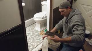 #Howto #Diy #Install a Marble Threshold / #Bathroom #Remodel