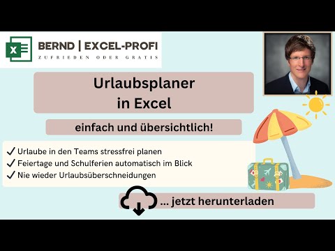 Urlaubsplaner / Kostenlose Excel-Vorlage zum Download