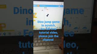 Dino jump game in scratch #codeforkids #youtubeshorts #shorts #game #scratch #scratchprogramming