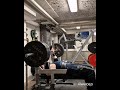 130kg Bench Press with close grip - legs up - warm up