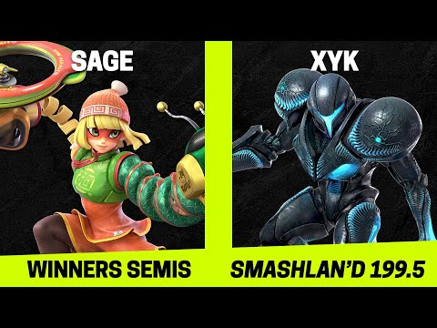 SmashLAN'd 199.5 Winners Semis - Sage (Min Min) vs XYK (Dark Samus) - SSBU Tournament