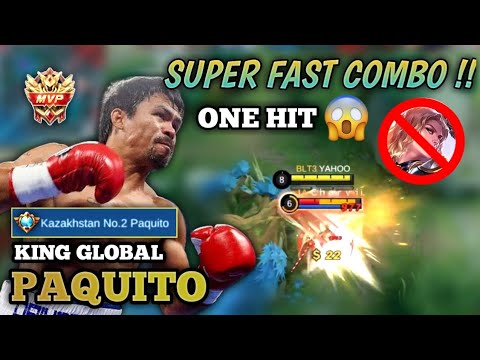 KING PAQUITO SUPER FAST COMBO! Best Build Top 1 Global Paquito Gameplay - Mobile Legends