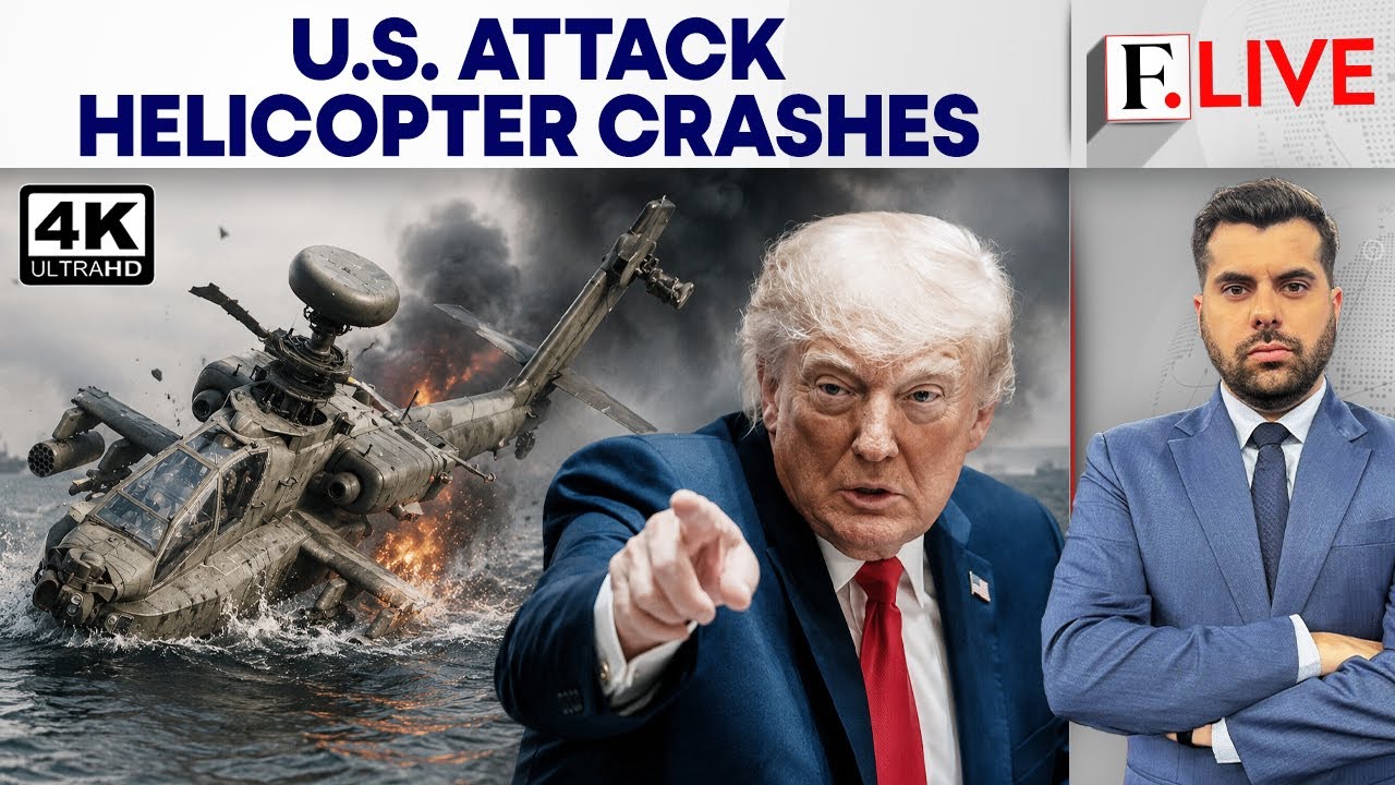 Trump Reacts as US Apache Helicopter Goes Down In Hormuz Amid Iran War Losses | Firstpost Live | 4K