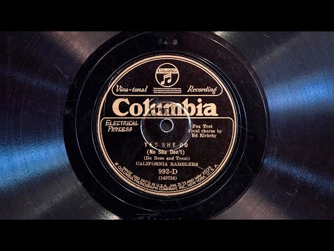 Yes She Do • The California Ramblers (Victrola Credenza)