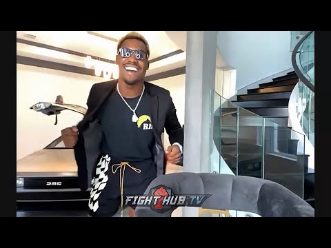 JERMALL CHARLO NO PANTS MOMENT DURING ZOOM PRESS CONFERENCE! FLEXES IN SHORTS!