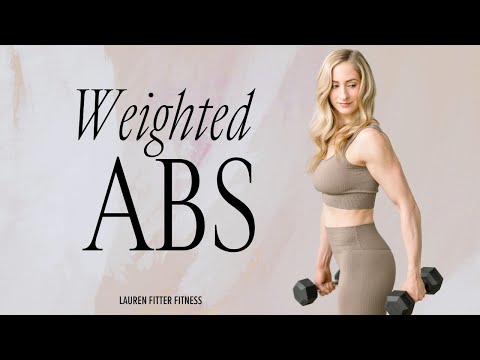 10 Minute Postpartum Weighted Abs - Lauren Fitter