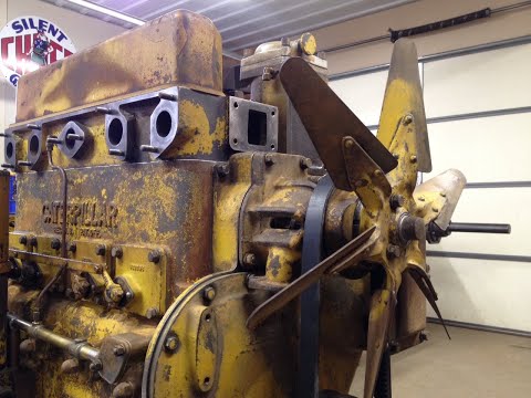 Caterpillar D2 #5J1113 Diesel Engine Assembly Ep.46: Water Pump Assembly & Installation