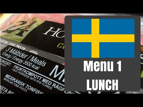 Swedish MRE Menu 1 - Lunch