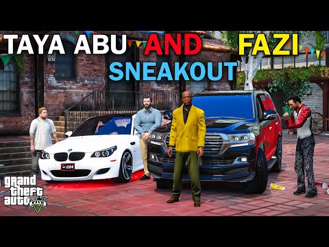 TAYA ABU & FAZI SNEAKOUT ON MICHAEL'S CRUISER | GTA 5 | Real Life Mods #565 | URDU |