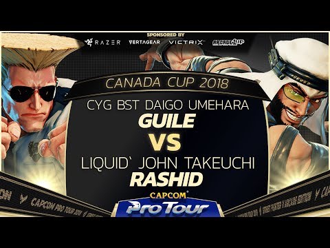 CYG BST Daigo Umehara (Guile) vs Liquid` John Takeuchi (Rashid) - Canada Cup 2018 - CPT 2018